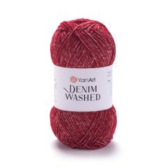 YARNART DENIM WASHED - MELANGE KNITTING YARN CLARET - 918