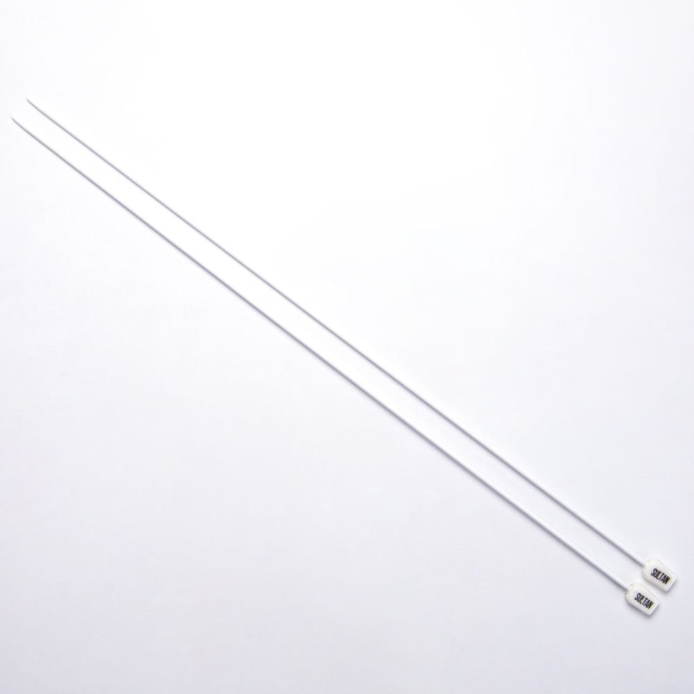 WHITE KNITTING NEEDLE 35 CM 2.5 MM