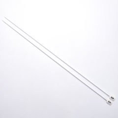 WHITE KNITTING NEEDLE 35 CM 2.5 MM