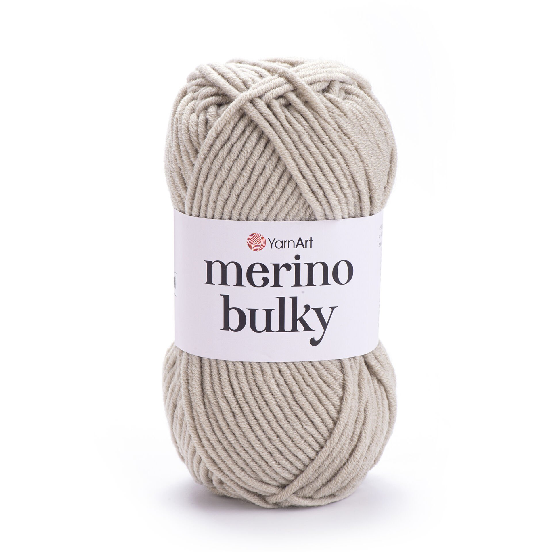 YARNART MERINO BULKY - KNITTING YARN LIGHT BEIGE - 033