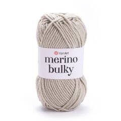 YARNART MERINO BULKY - KNITTING YARN LIGHT BEIGE - 033