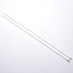 WHITE KNITTING NEEDLE 35 CM 3 MM