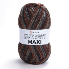 YARNART EVEREST MAXI - MULTICOLOR KNITTING YARN VARIEGATED - 8028