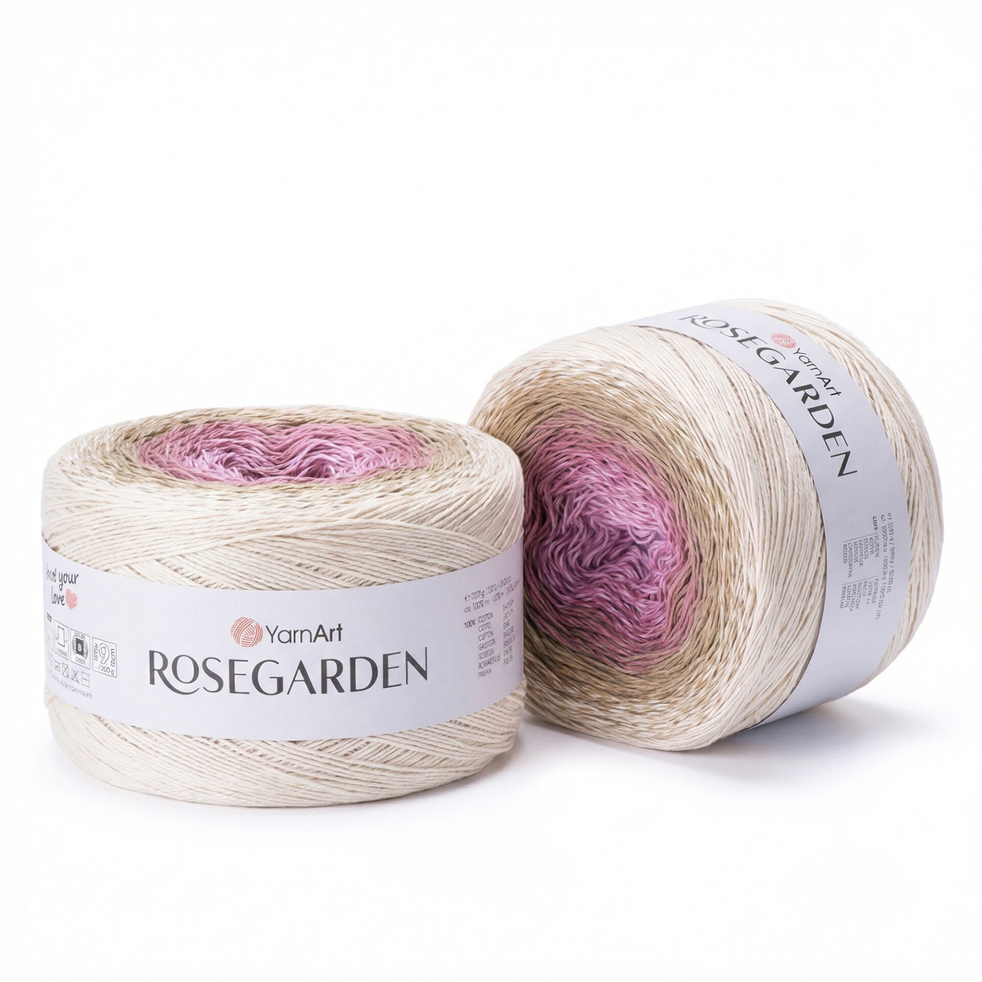 YARNART ROSEGARDEN - MULTICOLOR KNITTING YARN VARIEGATED - 327