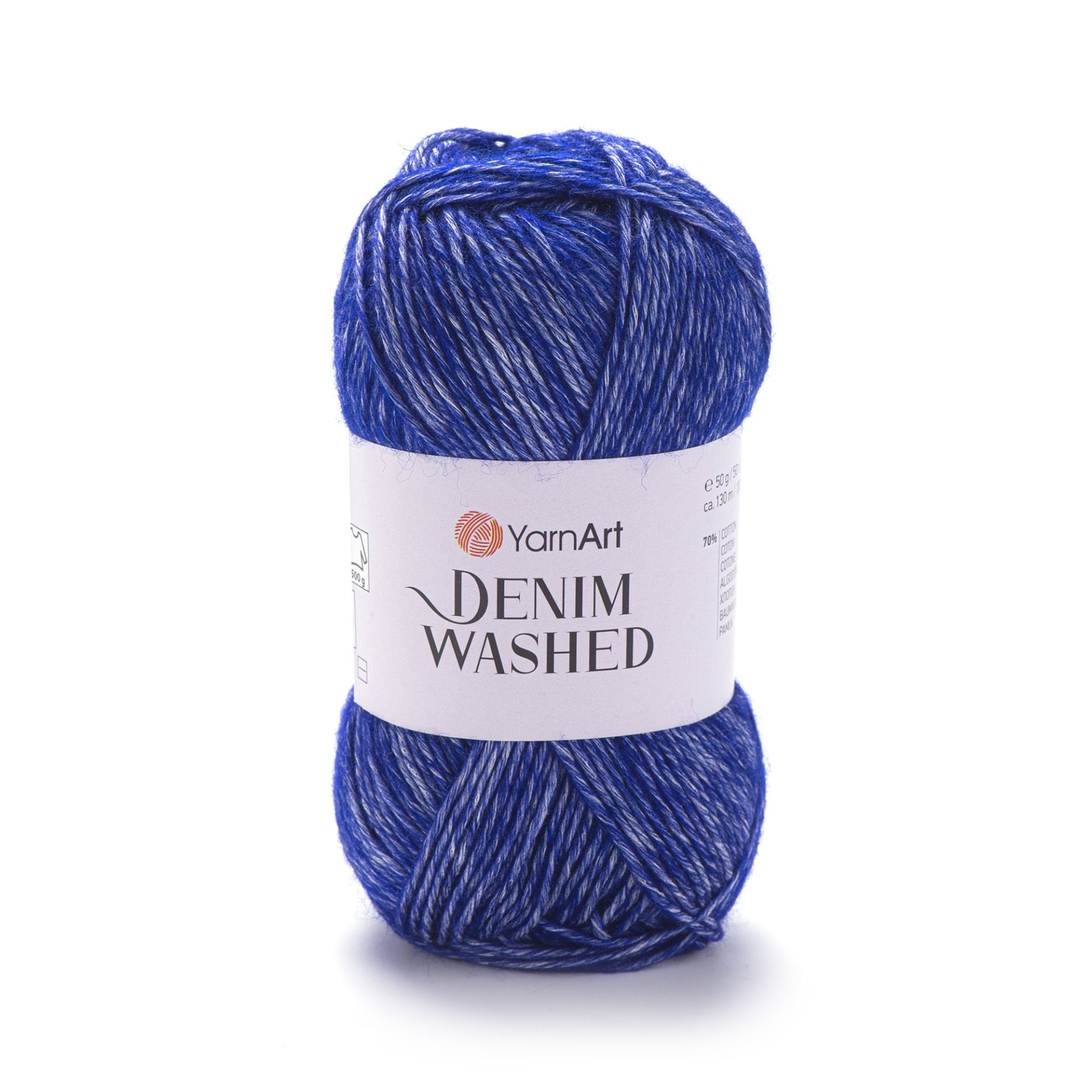 YARNART DENIM WASHED - MELANGE KNITTING YARN DARK BLUE - 925