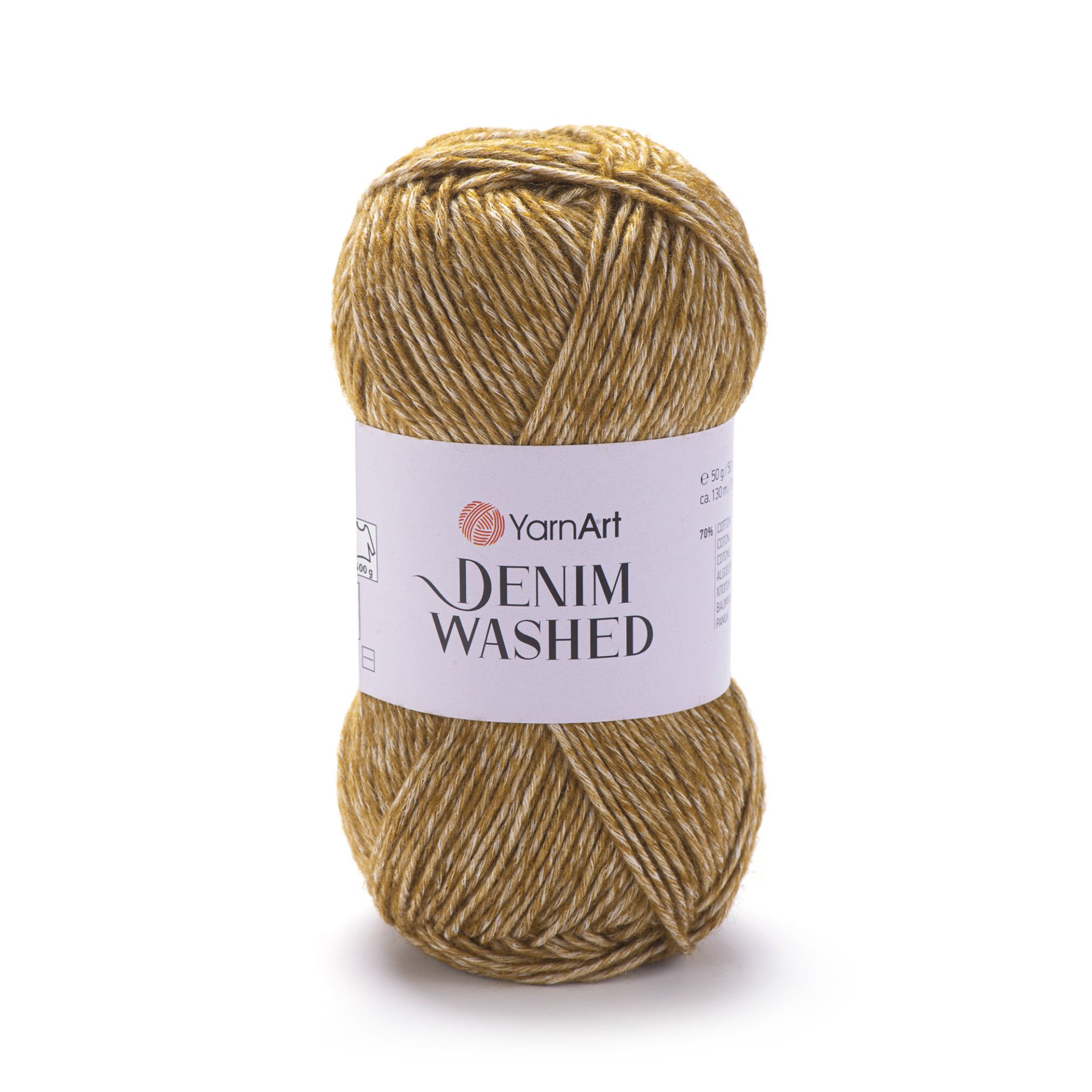 YARNART DENIM WASHED - MELANGE KNITTING YARN CARAMEL - 927