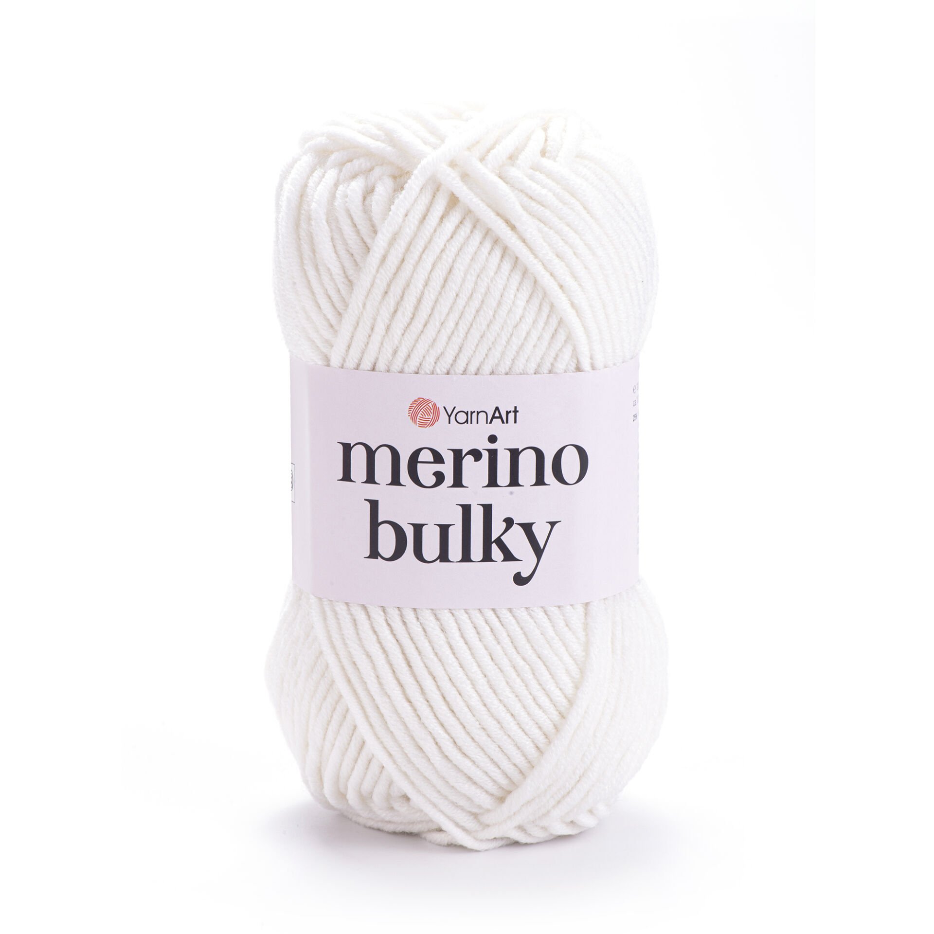 YARNART MERINO BULKY - KNITTING YARN WHITE - 501