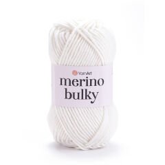 YARNART MERINO BULKY - KNITTING YARN WHITE - 501