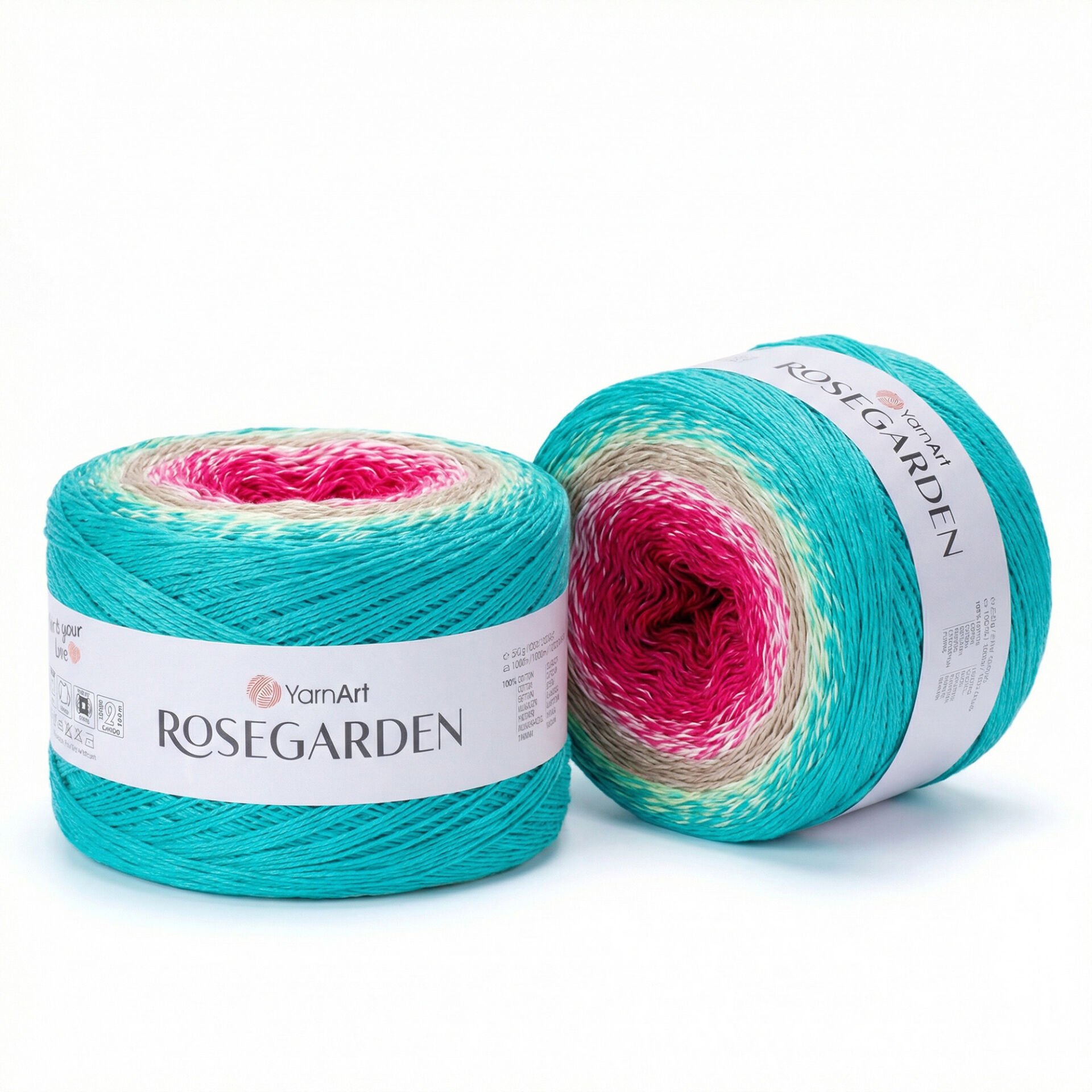 YARNART ROSEGARDEN - MULTICOLOR KNITTING YARN VARIEGATED - 336