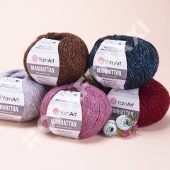 YARNART MANHATTAN - GLITTERY KNITTING YARN