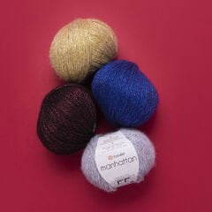 YARNART MANHATTAN - GLITTERY KNITTING YARN