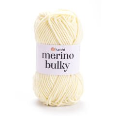 YARNART MERINO BULKY - KNITTING YARN CREAM - 7003