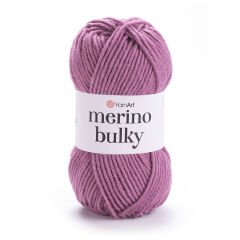YARNART MERINO BULKY - KNITTING YARN POWDER PINK - 3017