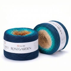 YARNART ROSEGARDEN - MULTICOLOR KNITTING YARN VARIEGATED - 339