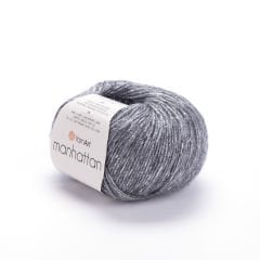 YARNART MANHATTAN - GLITTERY KNITTING YARN GREY - 903