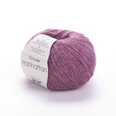 YARNART MANHATTAN - GLITTERY KNITTING YARN DUSTY ROSE - 905