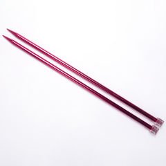 COLOURED METALIZED KNITTING NEEDLE 35 CM 8 MM