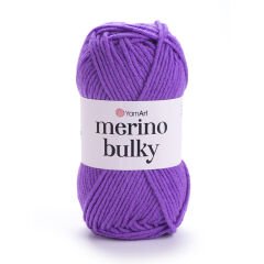 YARNART MERINO BULKY - KNITTING YARN PURPLE - 9561