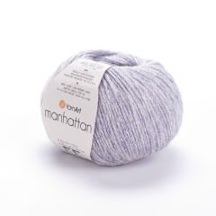 YARNART MANHATTAN - GLITTERY KNITTING YARN LIGHT LILAC - 910
