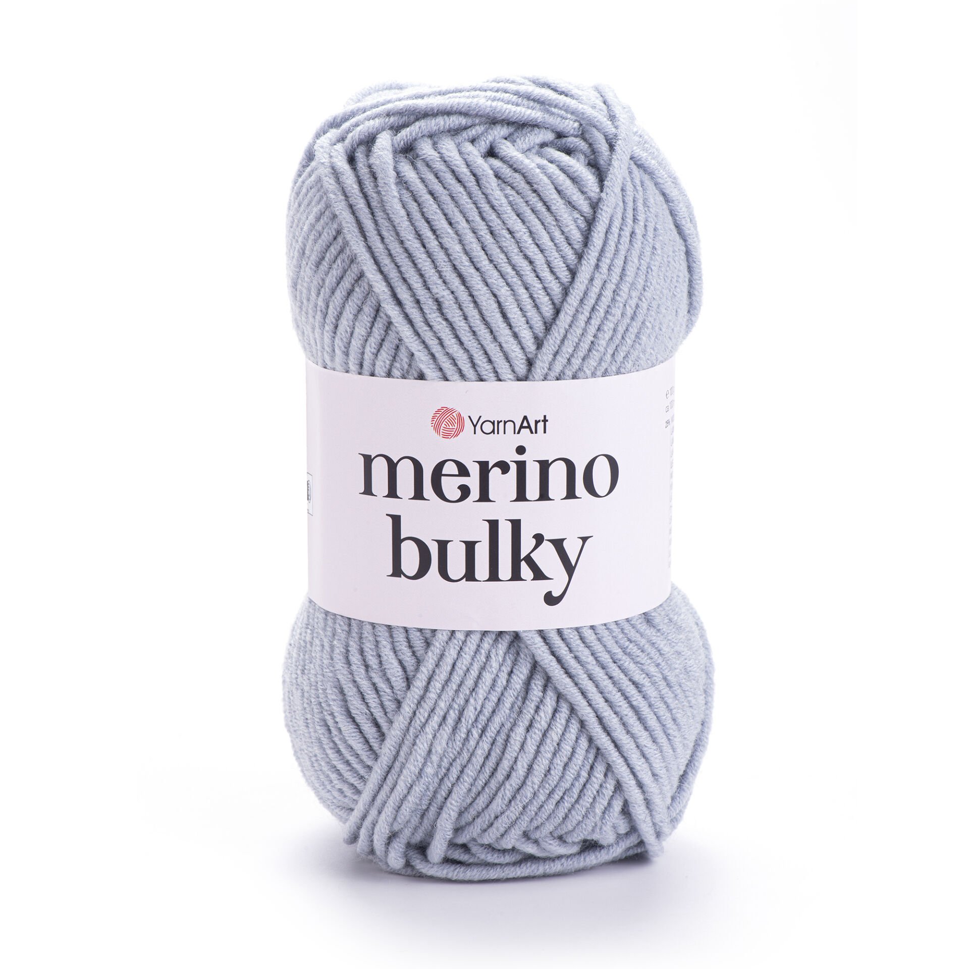 YARNART MERINO BULKY - KNITTING YARN ICE GREY - 3072