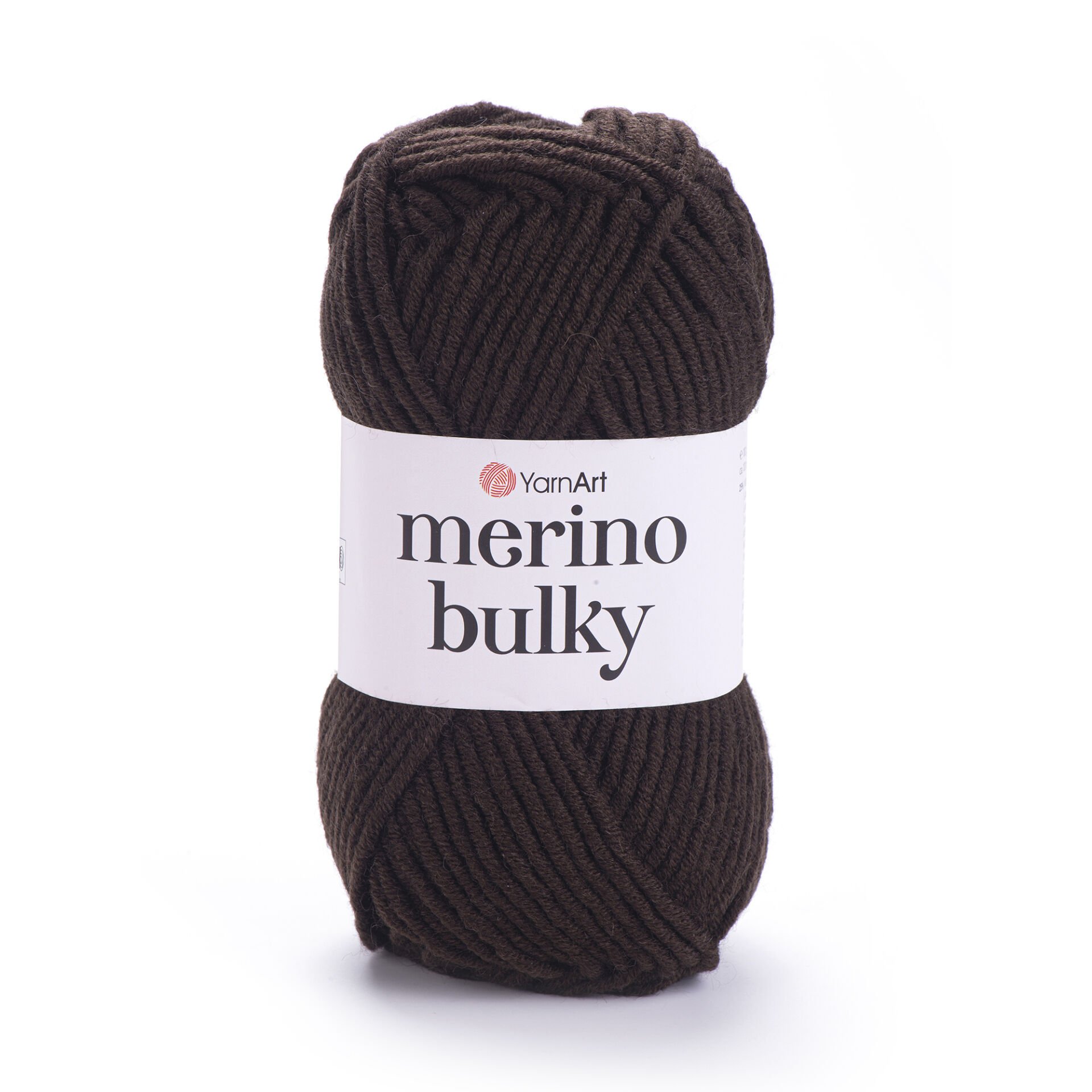 YARNART MERINO BULKY - KNITTING YARN BROWN - 116