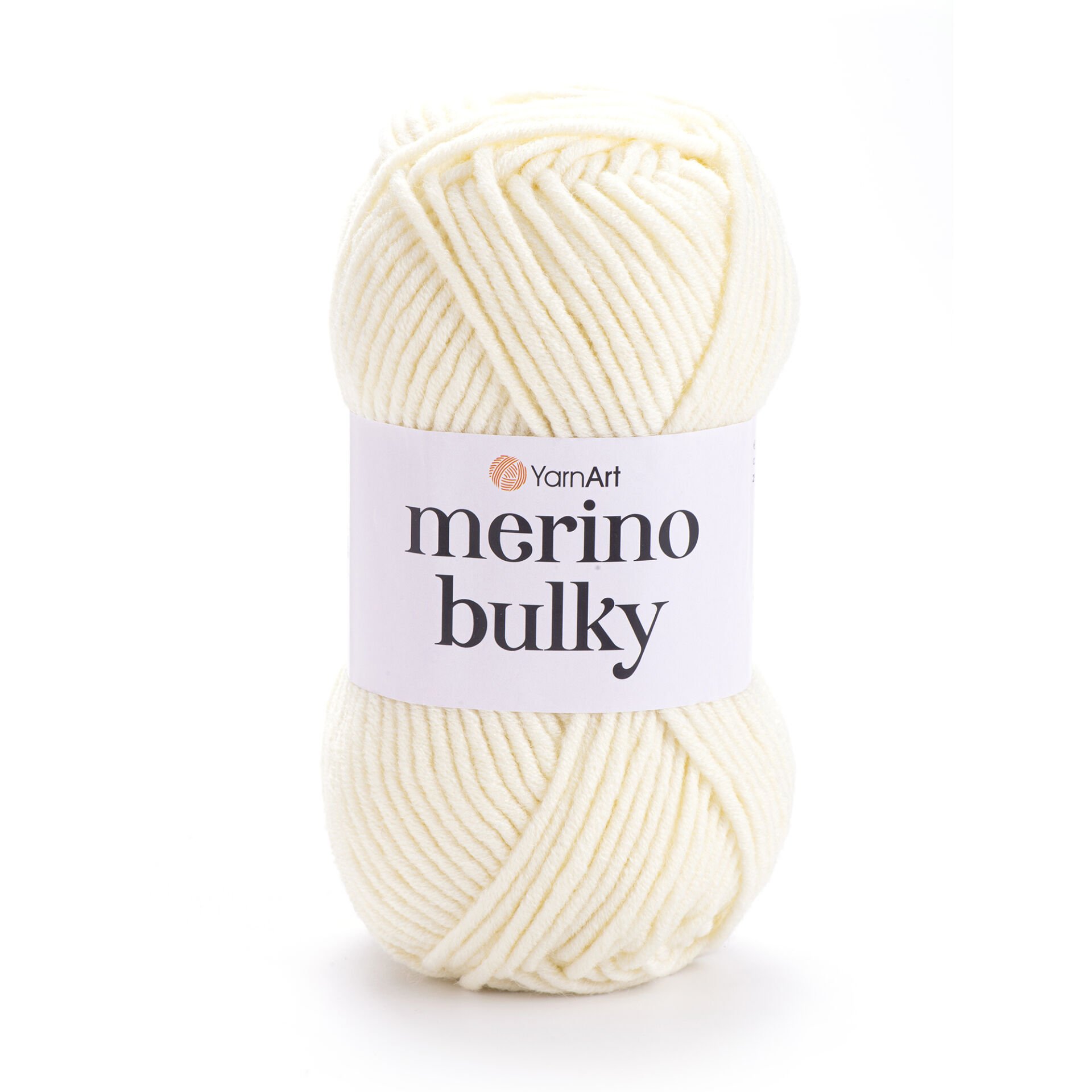 YARNART MERINO BULKY - KNITTING YARN LIGHT CREAM - 502