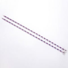 COLOURED PLASTIC KNITTING NEEDLE 35 CM 5 MM - BLUE