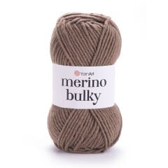 YARNART MERINO BULKY - KNITTING YARN MILKY BROWN - 514