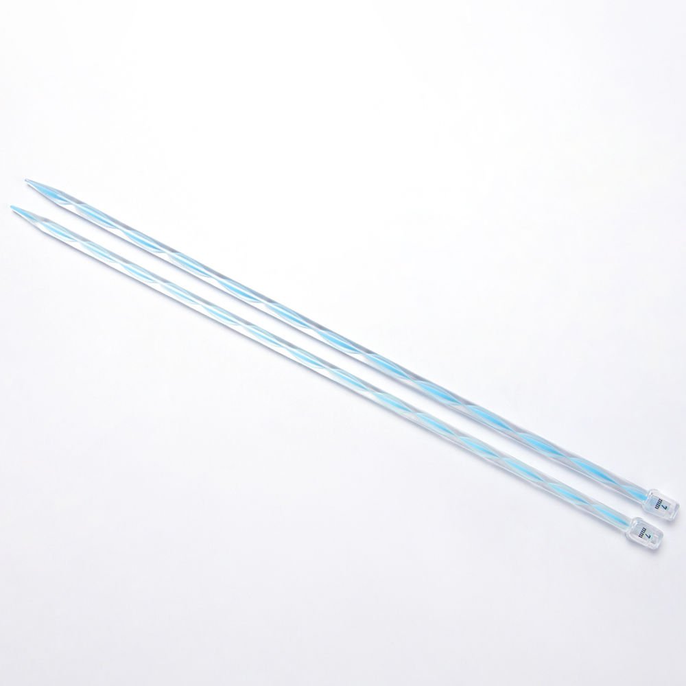 COLOURED PLASTIC KNITTING NEEDLE 35 CM 7 MM