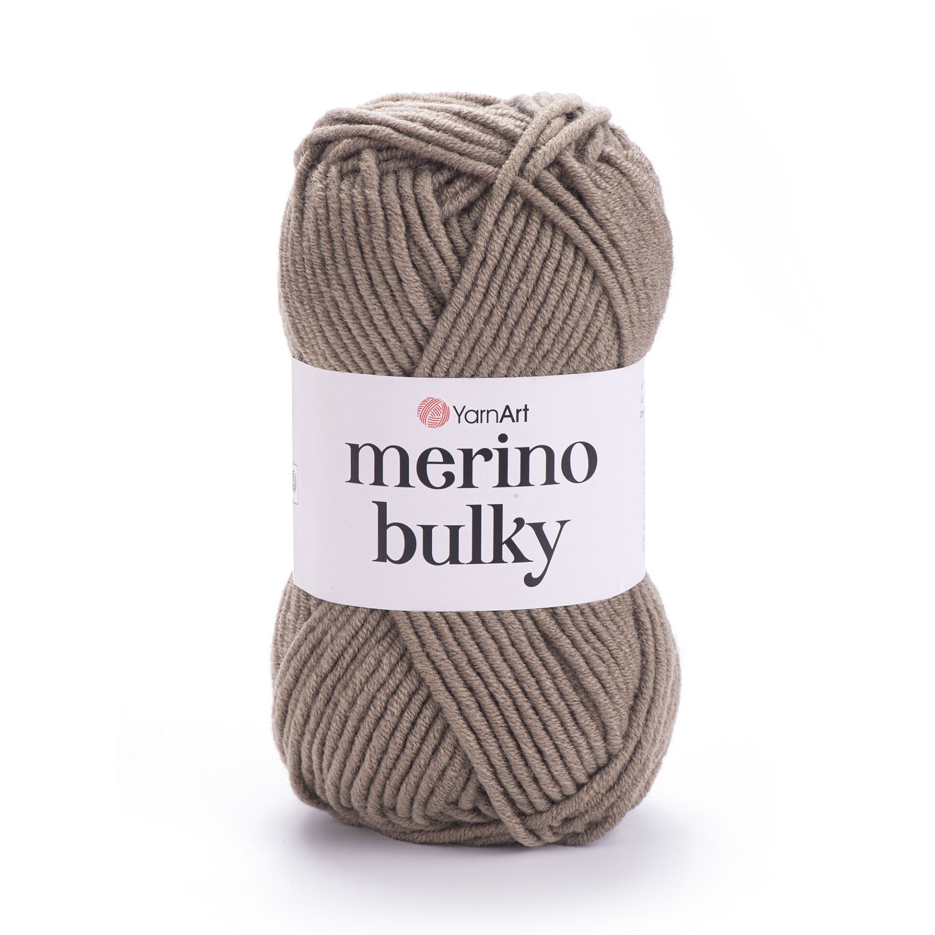 YARNART MERINO BULKY - KNITTING YARN LIGHT BROWN - 218