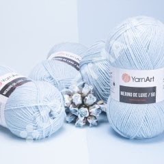 YARNART MERINO DE LUXE 50 - KNITTING YARN DARK BROWN - 116