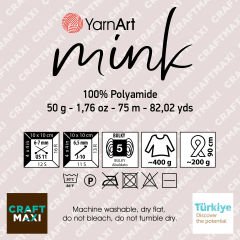 YARNART MINK - FAUX FUR KNITTING YARN