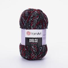 YARNART DOLCE - MULTICOLOR VELVET KNITTING YARN VARIEGATED - 806