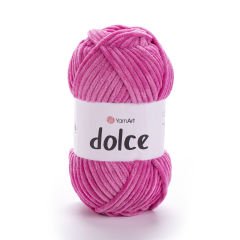 YARNART DOLCE - VELVET KNITTING YARN PINK - 795