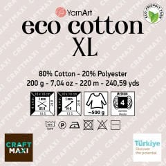 YARNART ECO BAUMWOLLE XL - Strickgarn
