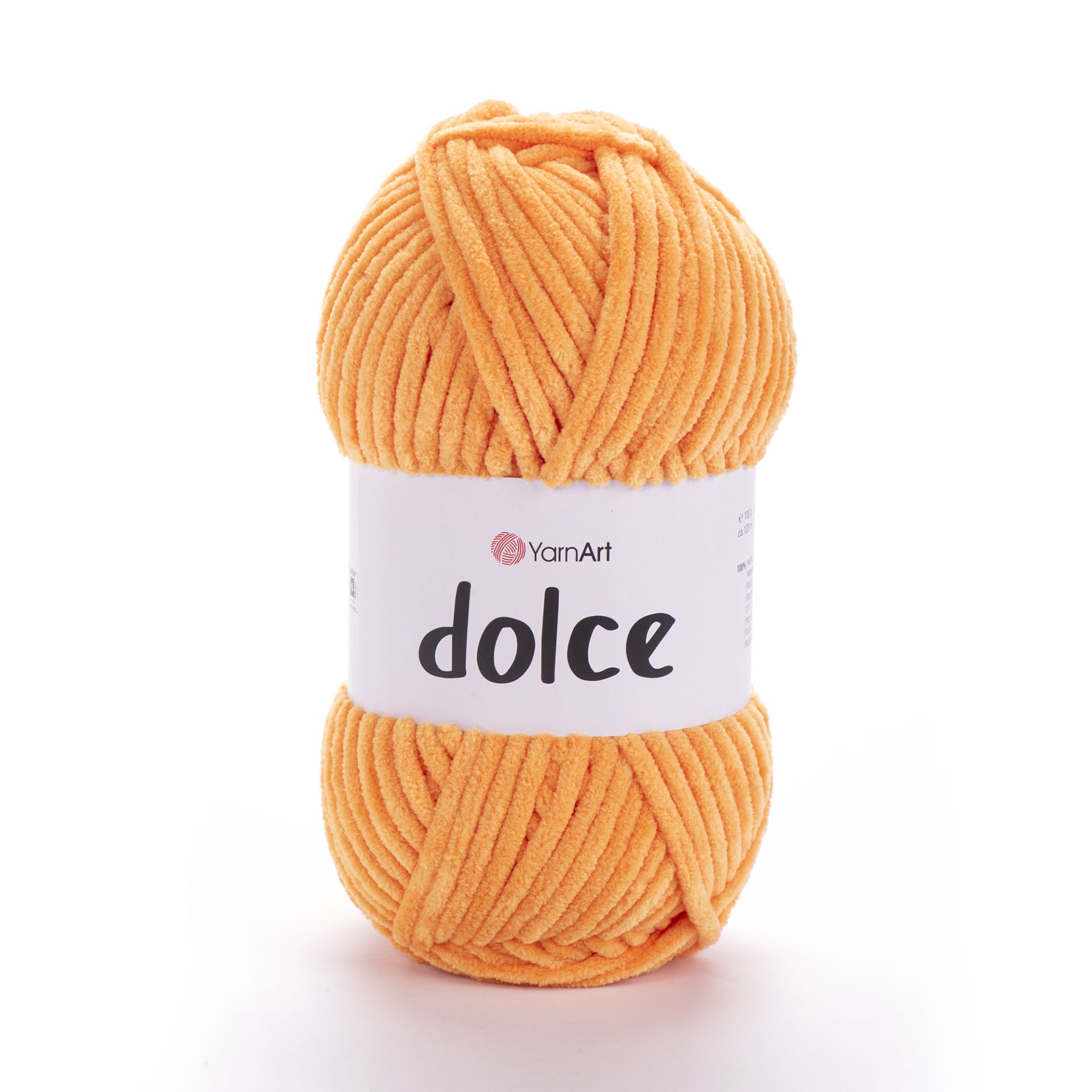YARNART DOLCE - VELVET KNITTING YARN ORANGE - 852