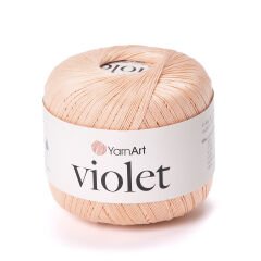 YARNART VIOLET - MERCERIZED LACE YARN PINKISH ORANGE - 6322