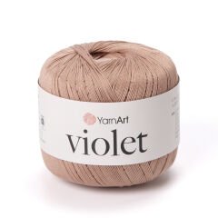YARNART VIOLET - MERCERIZED LACE YARN MILKY BROWN - 0015