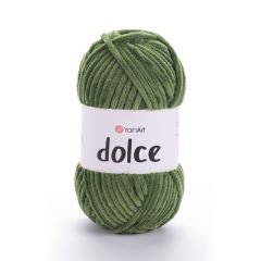 YARNART DOLCE - VELVET KNITTING YARN GREEN - 797