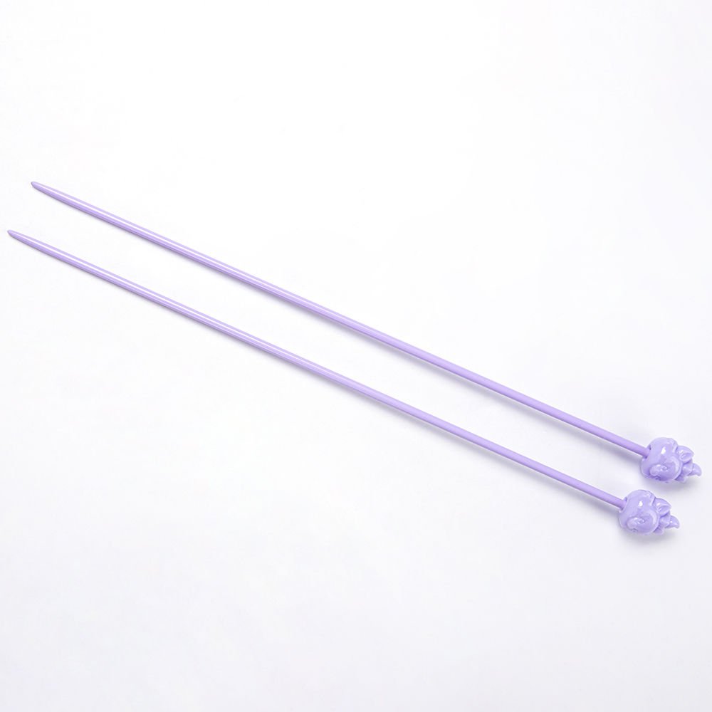 COLOURED SHORT KNITTING NEEDLE 20 CM 2.5 MM - PURPLE