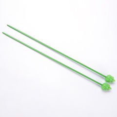 COLOURED SHORT KNITTING NEEDLE 20 CM 2.5 MM - GREEN