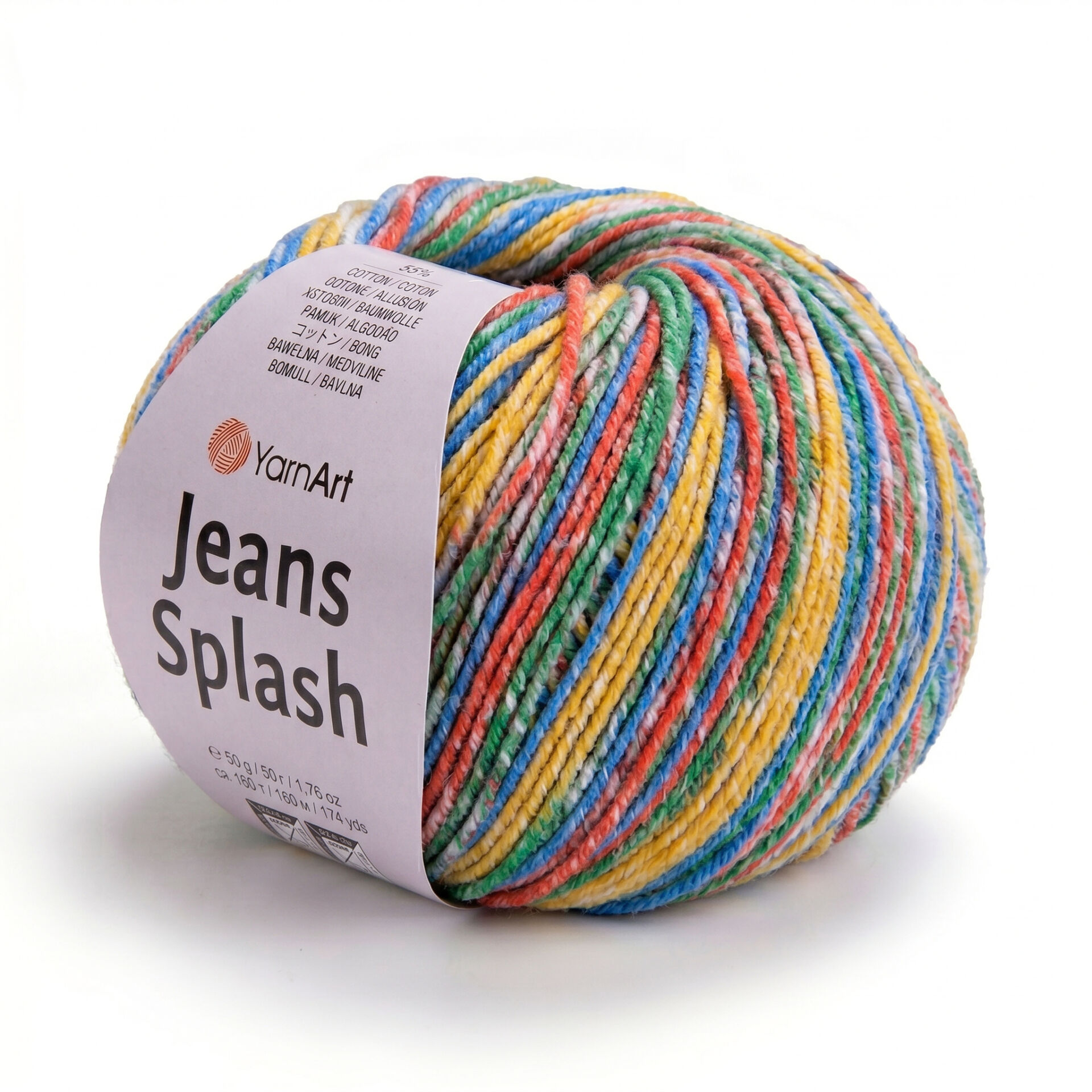 YARNART JEANS SPLASH - MULTICOLOR KNITTING YARN VARIEGATED - 952