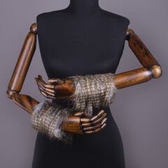 YARNART CUFFS - FAUX FUR CUFFS VARIEGATED - 05