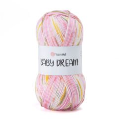 YARNART BABY DREAM - KNITTING YARN VARIEGATED - 5239