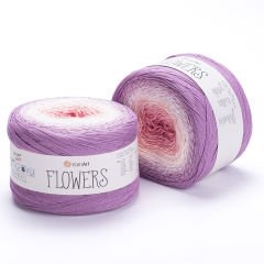 YARNART FLOWERS - MULTICOLOR KNITTING YARN VARIEGATED - 305