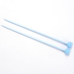 COLOURED SHORT KNITTING NEEDLE 20 CM 4.5 MM - BLUE