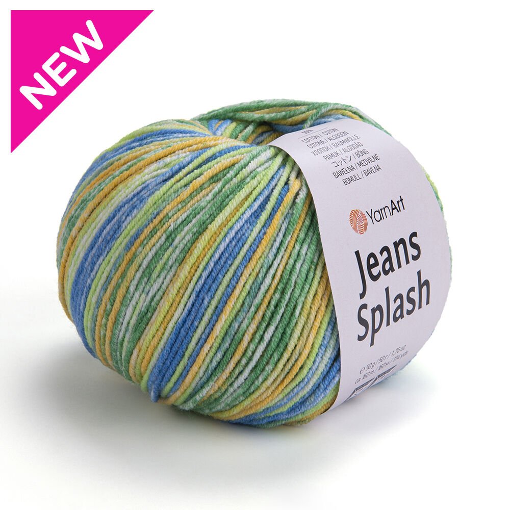 YARNART JEANS SPLASH - MULTICOLOR KNITTING YARN VARIEGATED - 957