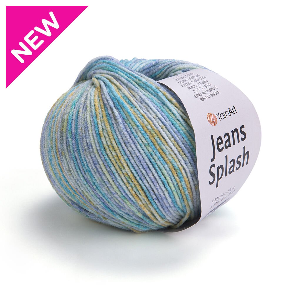 YARNART JEANS SPLASH - MULTICOLOR KNITTING YARN VARIEGATED - 959
