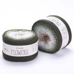 YARNART FLOWERS - MULTICOLOR KNITTING YARN VARIEGATED - 311