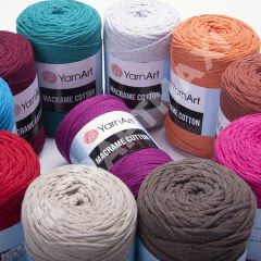 YARNART MACRAME COTTON - MACRAME CORD PINK - 762